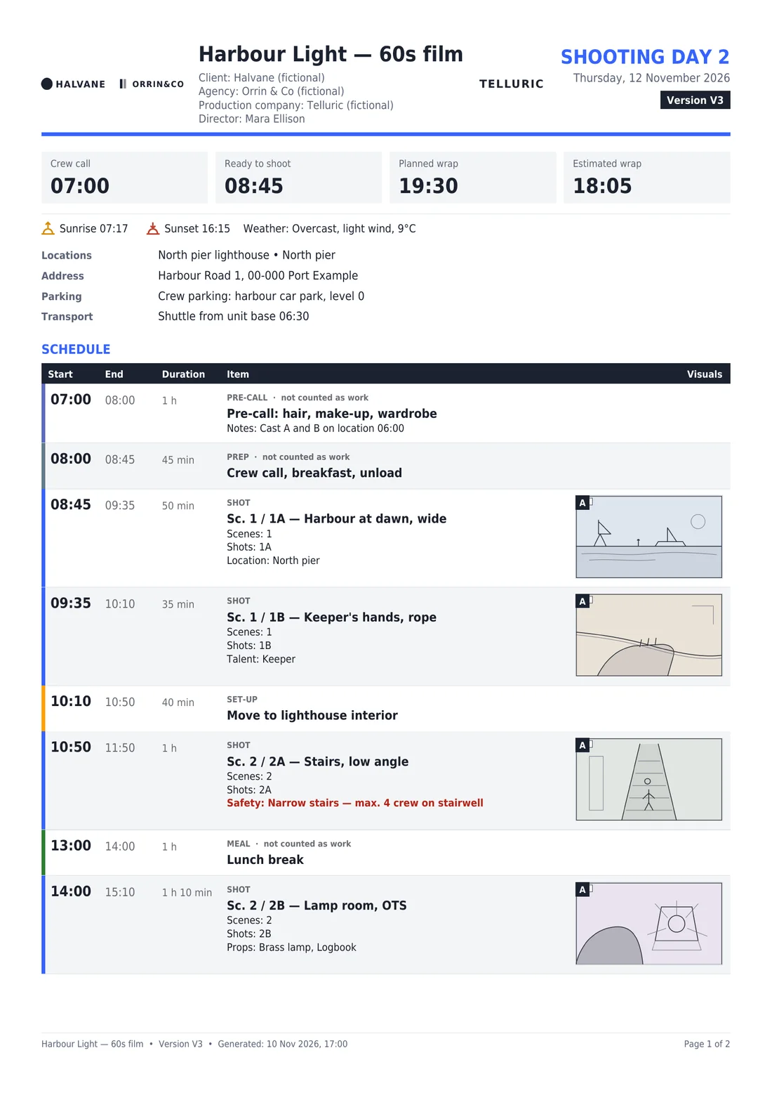 Classic — Colour: Cobalt; Font: DejaVu Sans Condensed; Storyboards: Medium